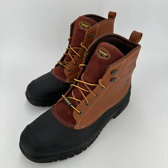 Wolverine Rival Waterproof Steel-Toe EH 6 Work Boots sz 14 Men's W05698 Leather